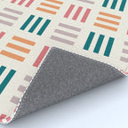 Modern Geometric Color Block Pattern Rug Gallery Image 4