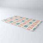 Modern Geometric Color Block Pattern Rug Gallery Image 3