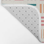 Modern Geometric Color Block Pattern Bath Mat Gallery Image 2
