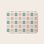 Modern Geometric Color Block Pattern Bath Mat Gallery Image 1