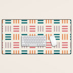 Modern Geometric Color Block Pattern Desk Mat Gallery Image 1