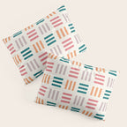 Modern Geometric Color Block Pattern Pillow Sham Gallery Image 3