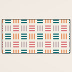 Modern Geometric Color Block Pattern Desk Mat Gallery Image 3