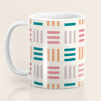 Modern Geometric Color Block Pattern Coffee Mug Gallery Image 3