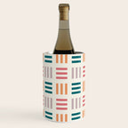 Modern Geometric Color Block Pattern Wine Chiller Gallery Image 2