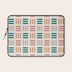 Modern Geometric Color Block Pattern Laptop Sleeve Gallery Image 1