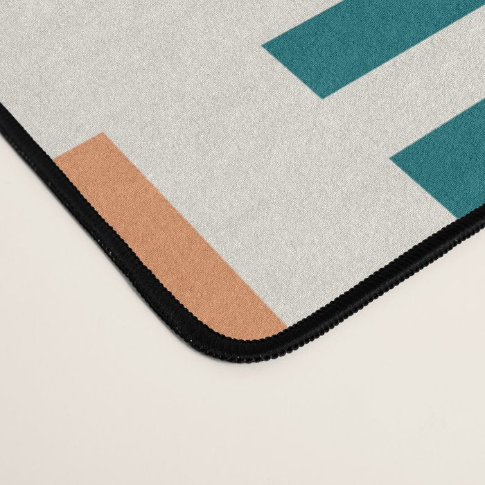 Modern Geometric Color Block Pattern Desk Mat Gallery Image 4