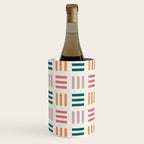 Modern Geometric Color Block Pattern Wine Chiller Gallery Image 3