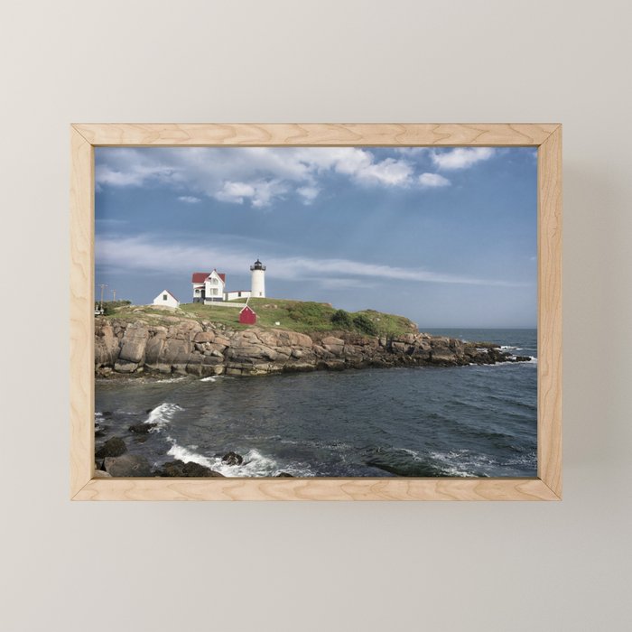 Nubble Lighthouse in Summer Mini Art Print Gallery Image 1