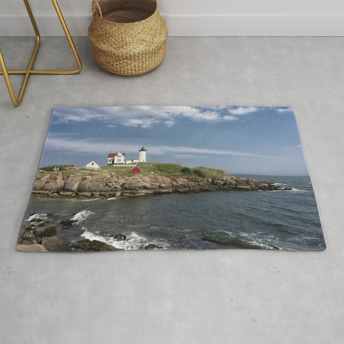 Nubble Lighthouse in Summer Rug Gallery Image 1