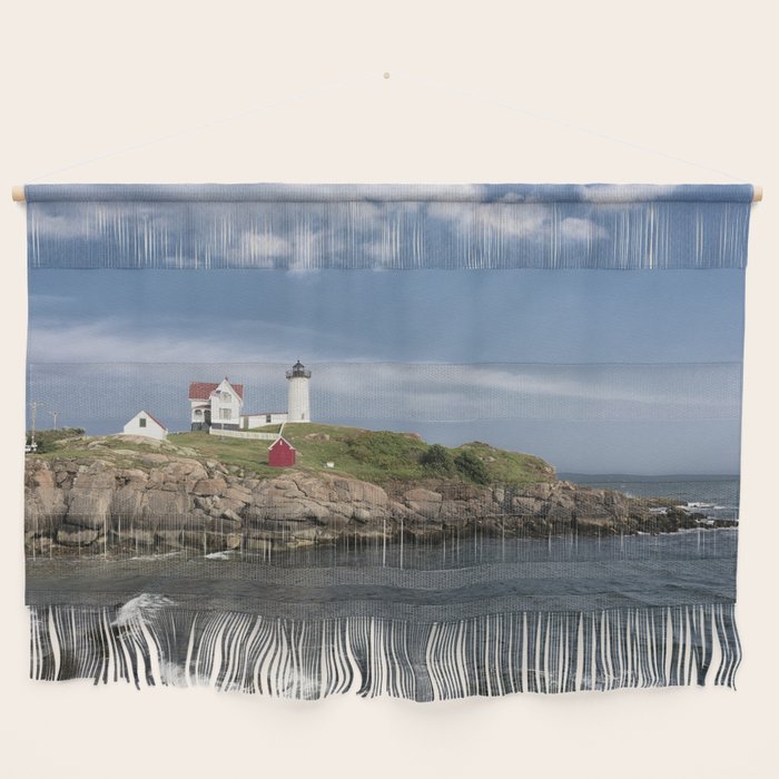 Nubble Lighthouse in Summer Wall Hanging Gallery Image 1