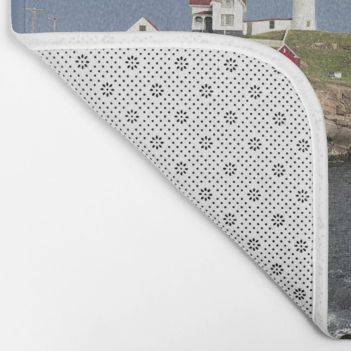 Nubble Lighthouse in Summer Bath Mat Gallery Image 2