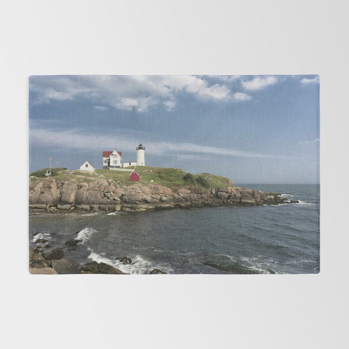 Nubble Lighthouse in Summer Rug Gallery Image 2