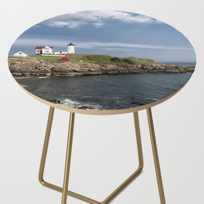 Nubble Lighthouse in Summer Side Table Gallery Image 2