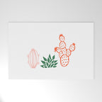 Hand drawn cactus plant art Welcome Mat Gallery Image 1