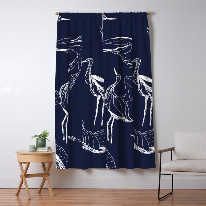 Cranes Window Curtain Gallery Image 5