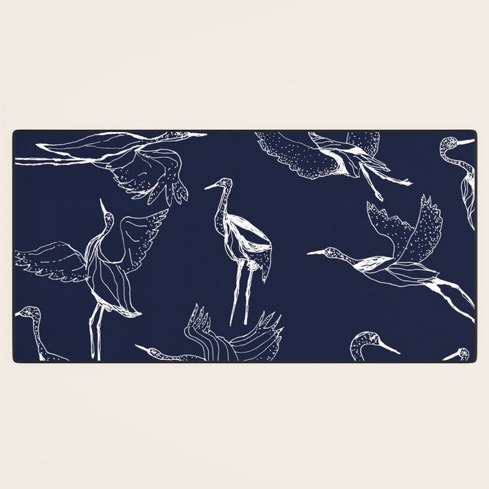 Cranes Desk Mat Gallery Image 3