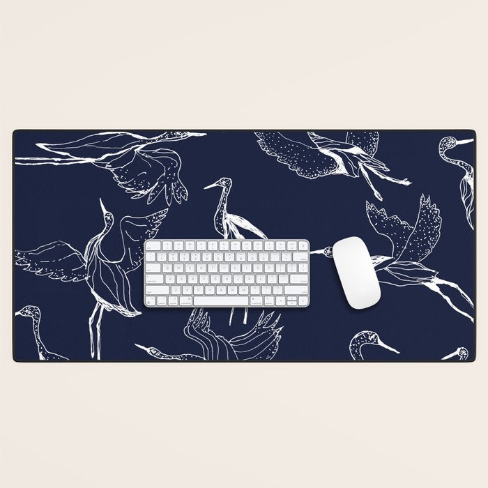 Cranes Desk Mat Gallery Image 1
