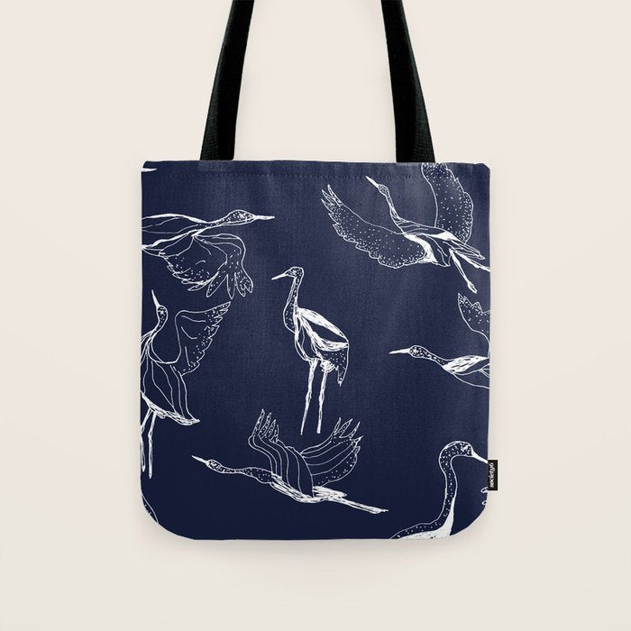 Cranes Tote Bag Gallery Image 1