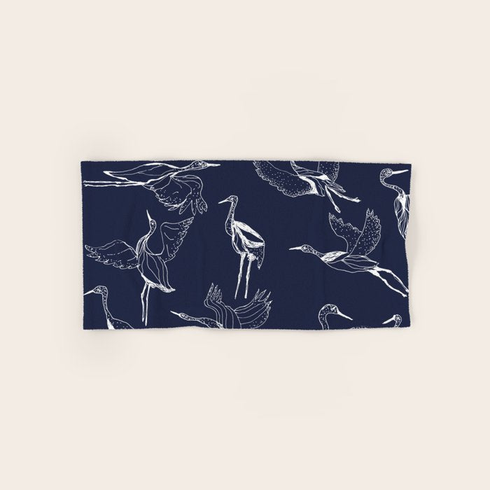Cranes Bath Towel Gallery Image 1