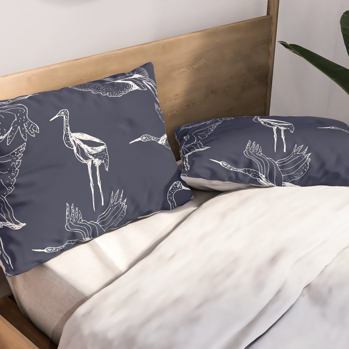 Cranes Pillow Sham Gallery Image 2