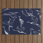 Cranes Outdoor Rug Gallery Image 1