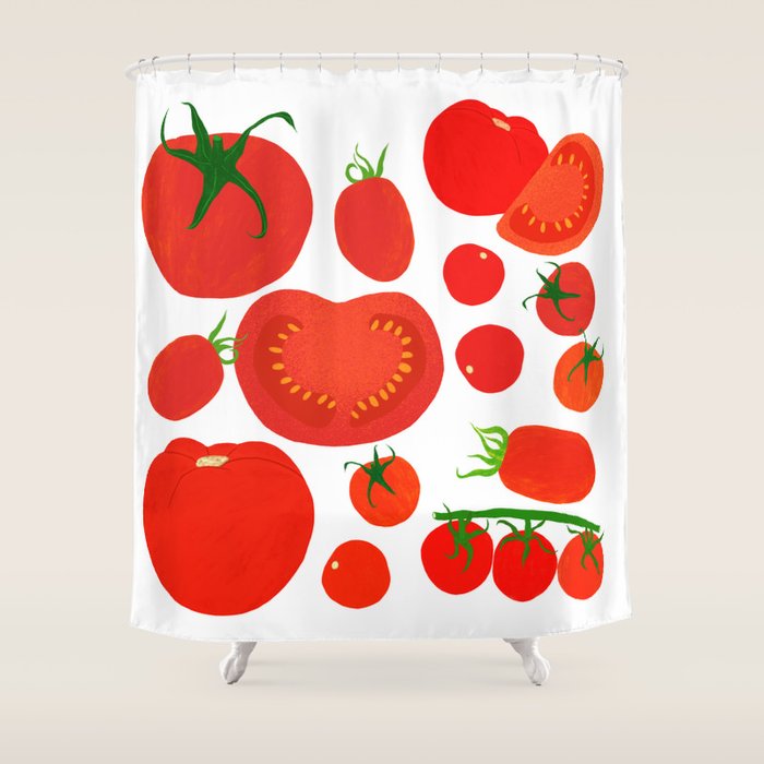 Tomato Harvest Shower Curtain Gallery Image 1