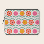 Bright Retro Geometric Pattern Laptop Sleeve Gallery Image 1