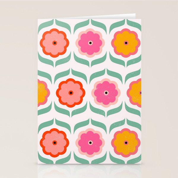 Bright Retro Geometric Pattern Stationery Card Gallery Image 2
