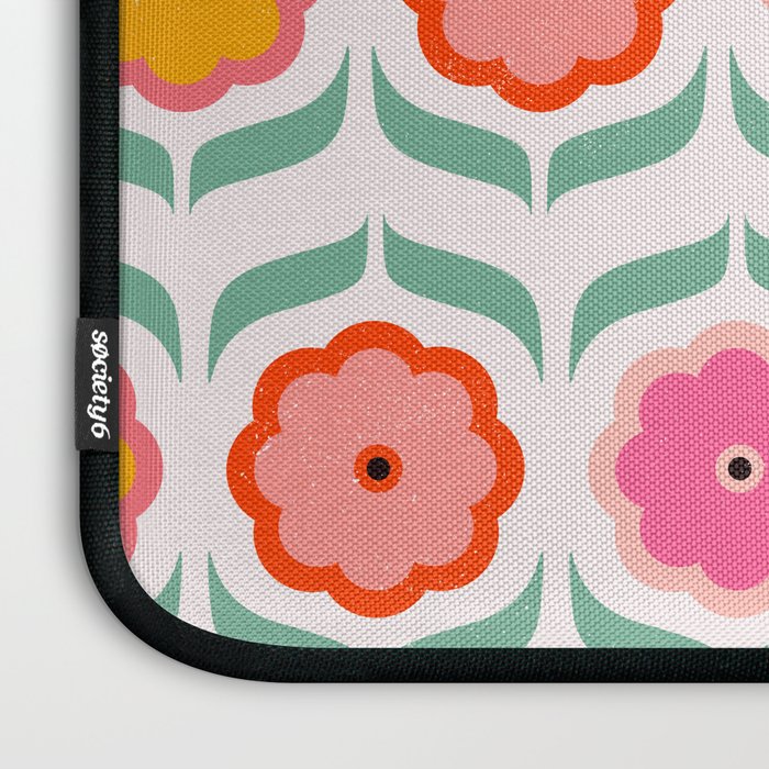 Bright Retro Geometric Pattern Laptop Sleeve Gallery Image 3