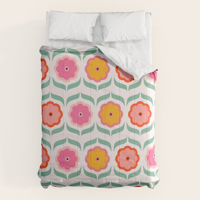 Bright Retro Geometric Pattern Comforter Gallery Image 6