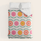 Bright Retro Geometric Pattern Comforter Gallery Image 6