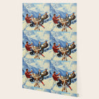 Retro Vintage Apres Ski Mountain Wallpaper Gallery Image 2
