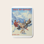 Retro Vintage Apres Ski Mountain Bath Mat Gallery Image 1