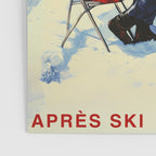 Retro Vintage Apres Ski Mountain Poster Gallery Image 3