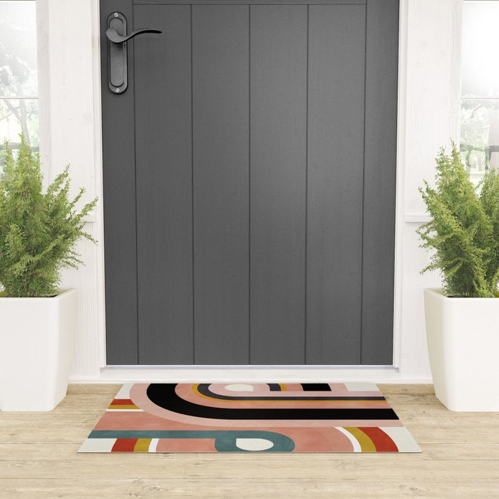 rainbow shape art Welcome Mat Gallery Image 3