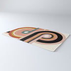 rainbow shape art Rug Gallery Image 3