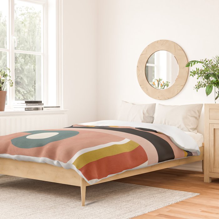 rainbow shape art Duvet Cover Gallery Image 2