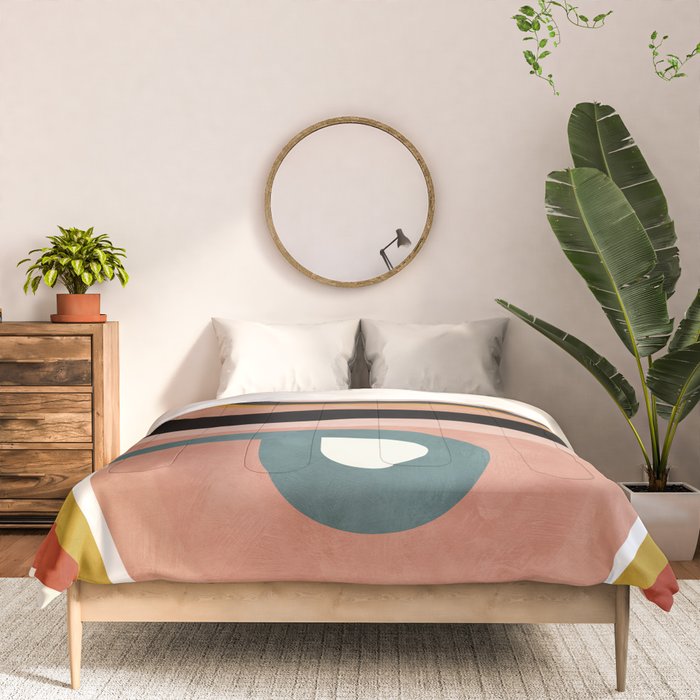 rainbow shape art Comforter Gallery Image 3