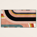 rainbow shape art Desk Mat Gallery Image 3
