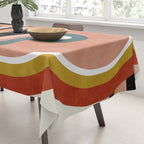 rainbow shape art Tablecloth Gallery Image 3