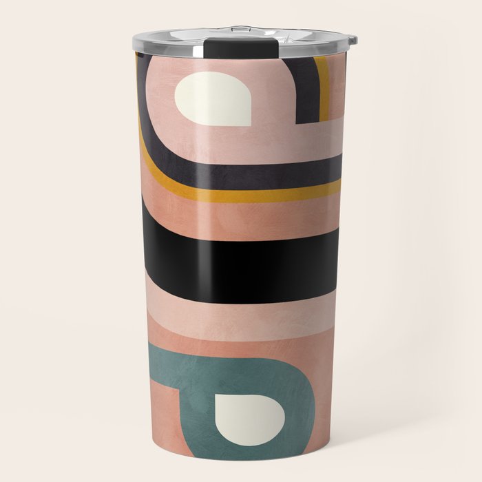 rainbow shape art Travel Mug Gallery Image 1