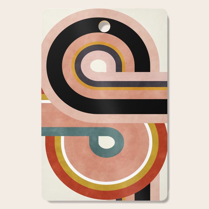 rainbow shape art Cutting Board Gallery Image 1