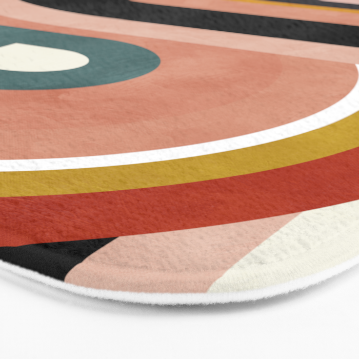 rainbow shape art Bath Mat Gallery Image 3