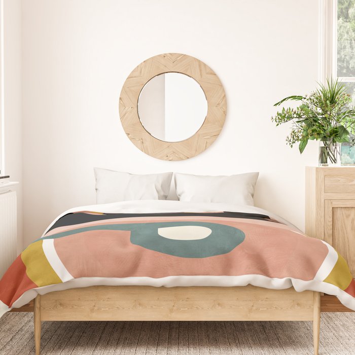rainbow shape art Duvet Cover Gallery Image 3