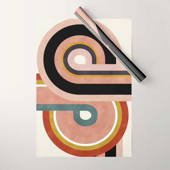 rainbow shape art Wrapping Paper Gallery Image 1