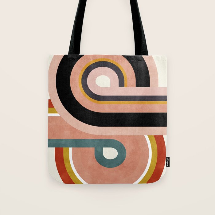 rainbow shape art Tote Bag Gallery Image 1