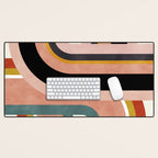 rainbow shape art Desk Mat Gallery Image 1