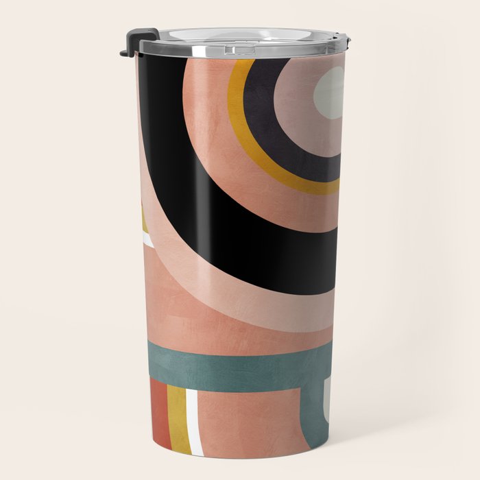 rainbow shape art Travel Mug Gallery Image 3