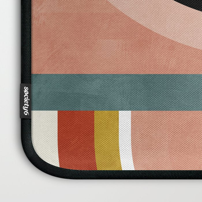 rainbow shape art Laptop Sleeve Gallery Image 3